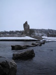 SX12037 Stepping stones at Ogmore River with snow.jpg